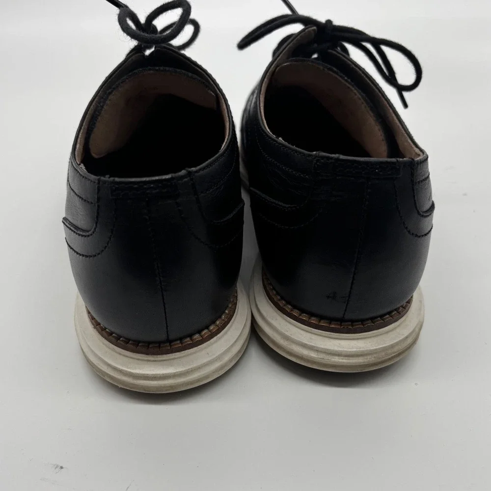 Cole Haan Grand.OS Mens Black Leather Wingtip Oxford Shoes Size 8.5M